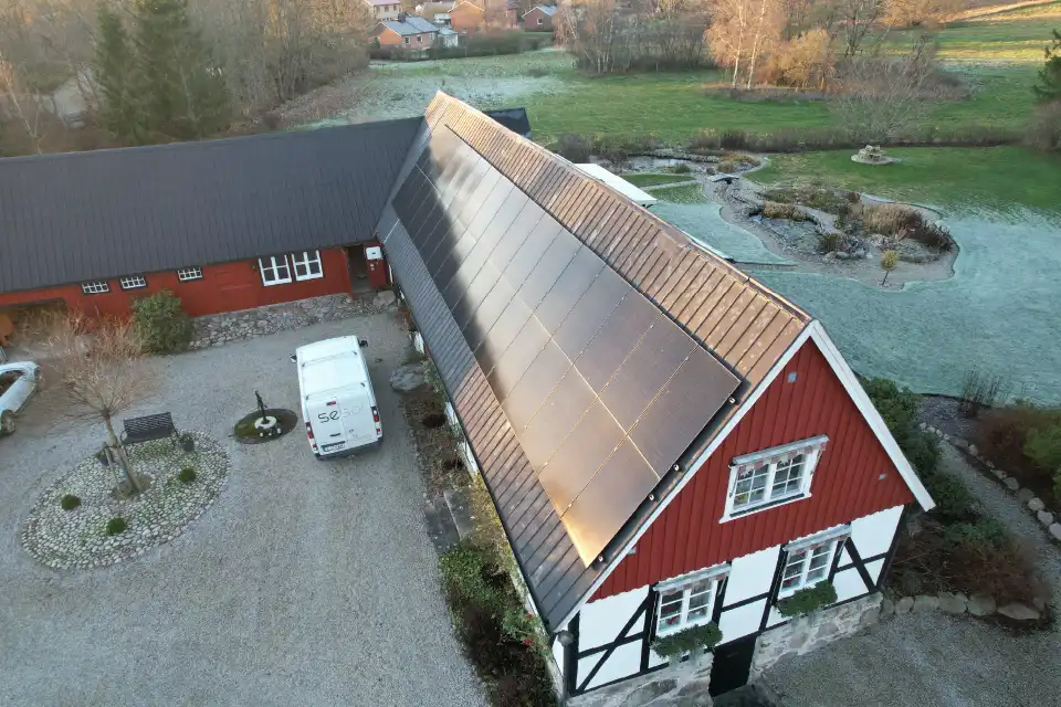 Ladugård med solceller
