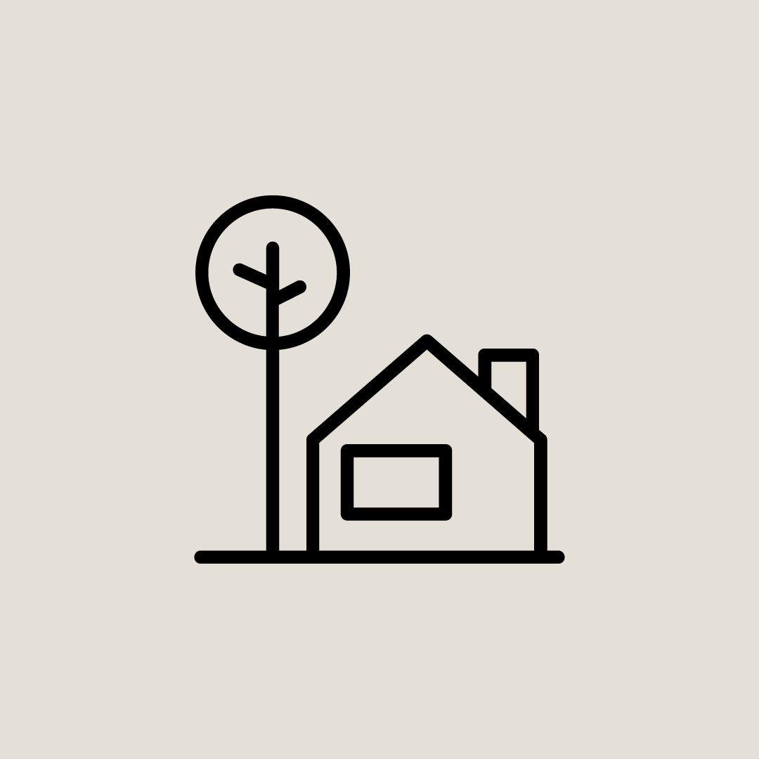 Illustration av villa