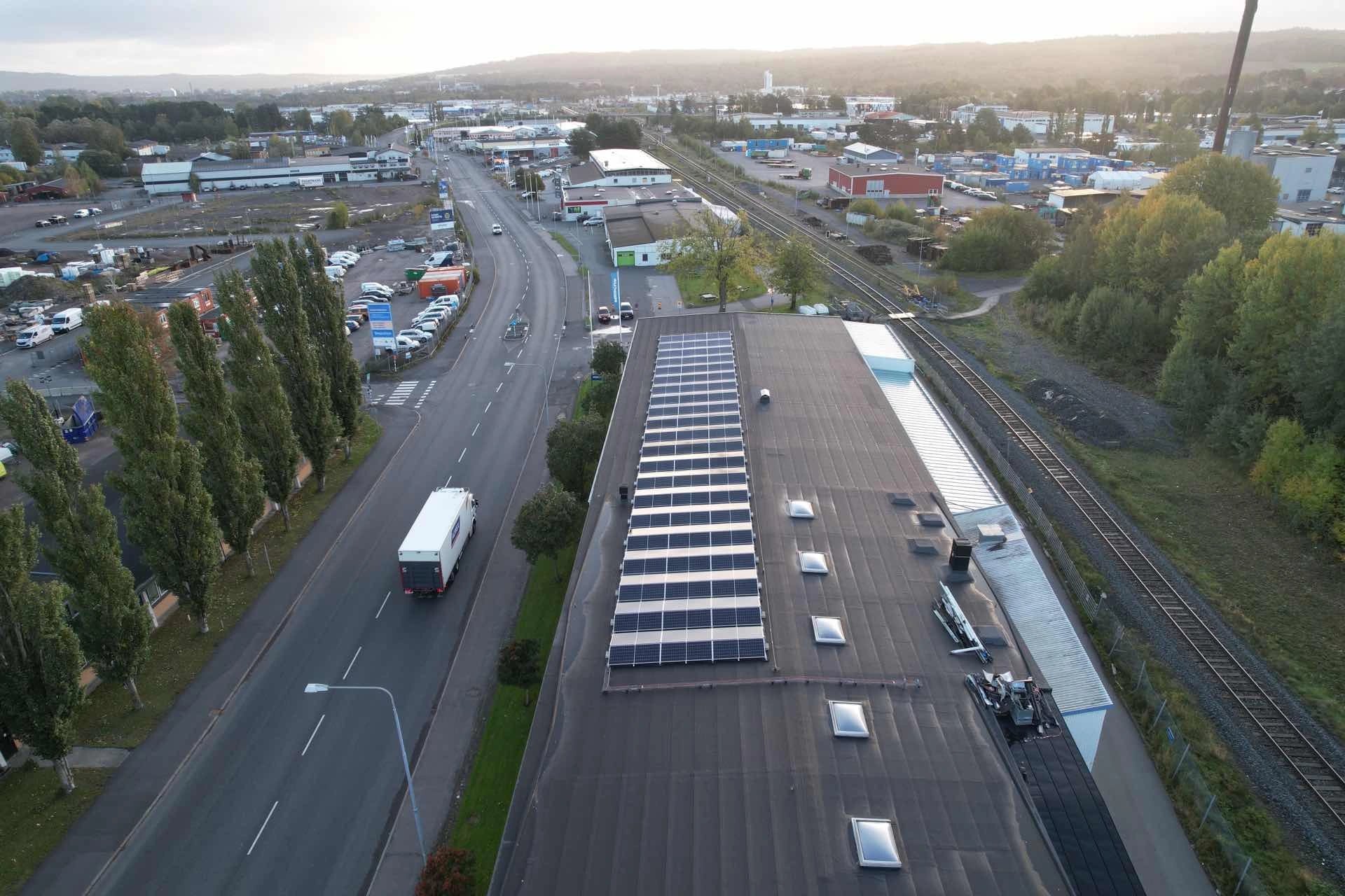 Solcellsanläggning i Jönköping Bygginvest AB